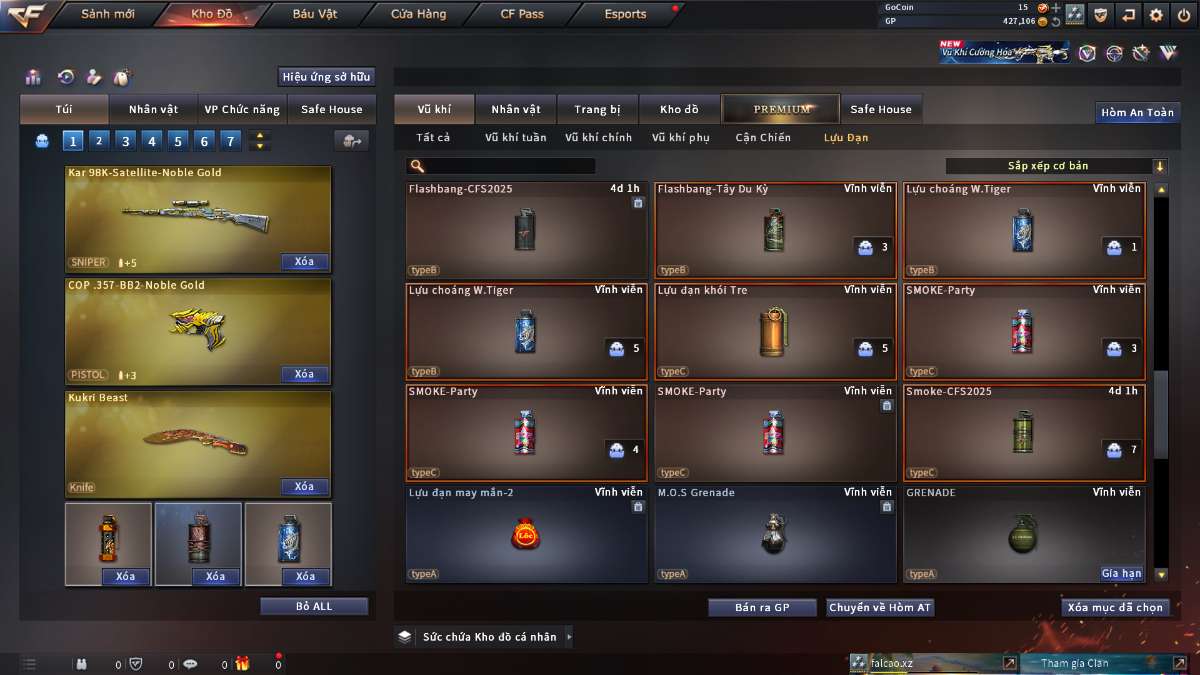 shop acc cf uy tin gia re